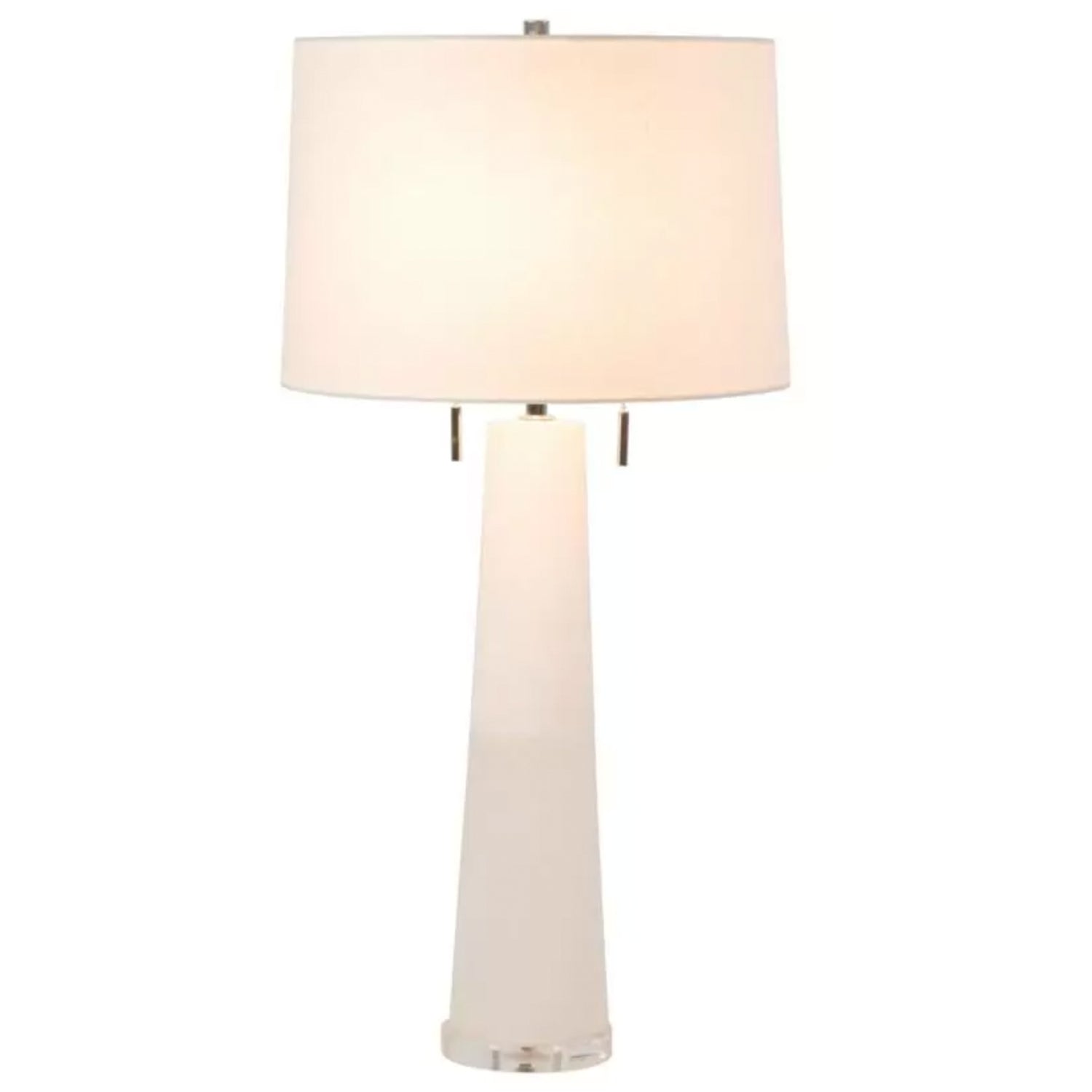 Alabaster Table Lamp, 15" dia x 31"h