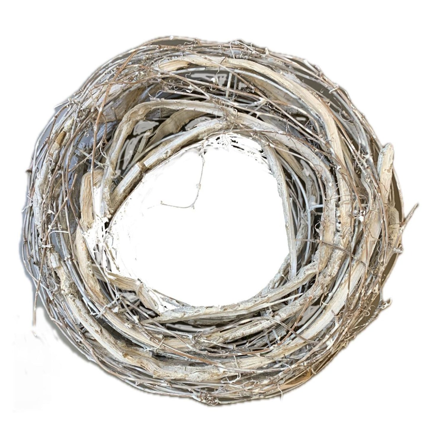 White Washed Twig Wreath