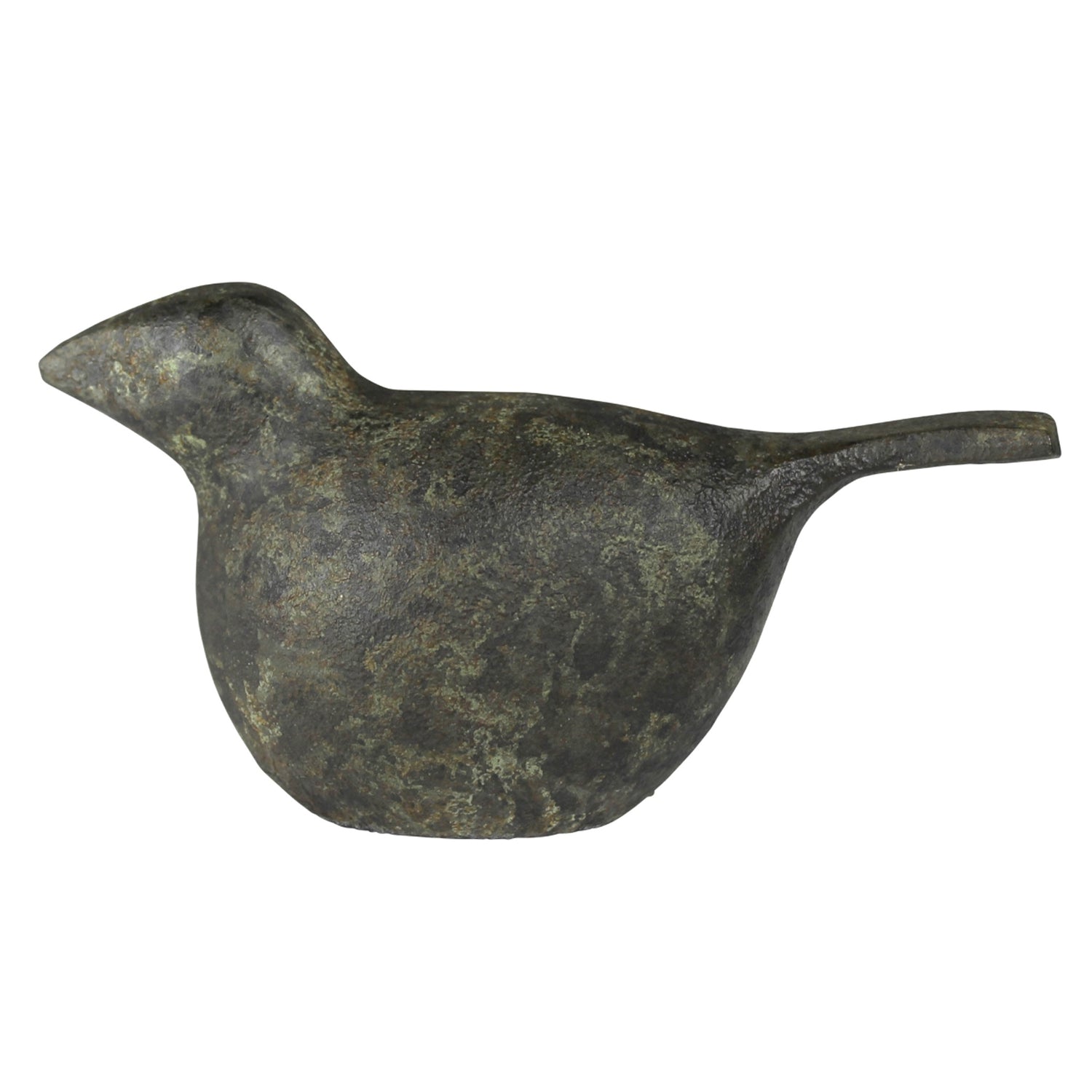 Modernistic Aluminum Bird with Hand Applied Green Patina
