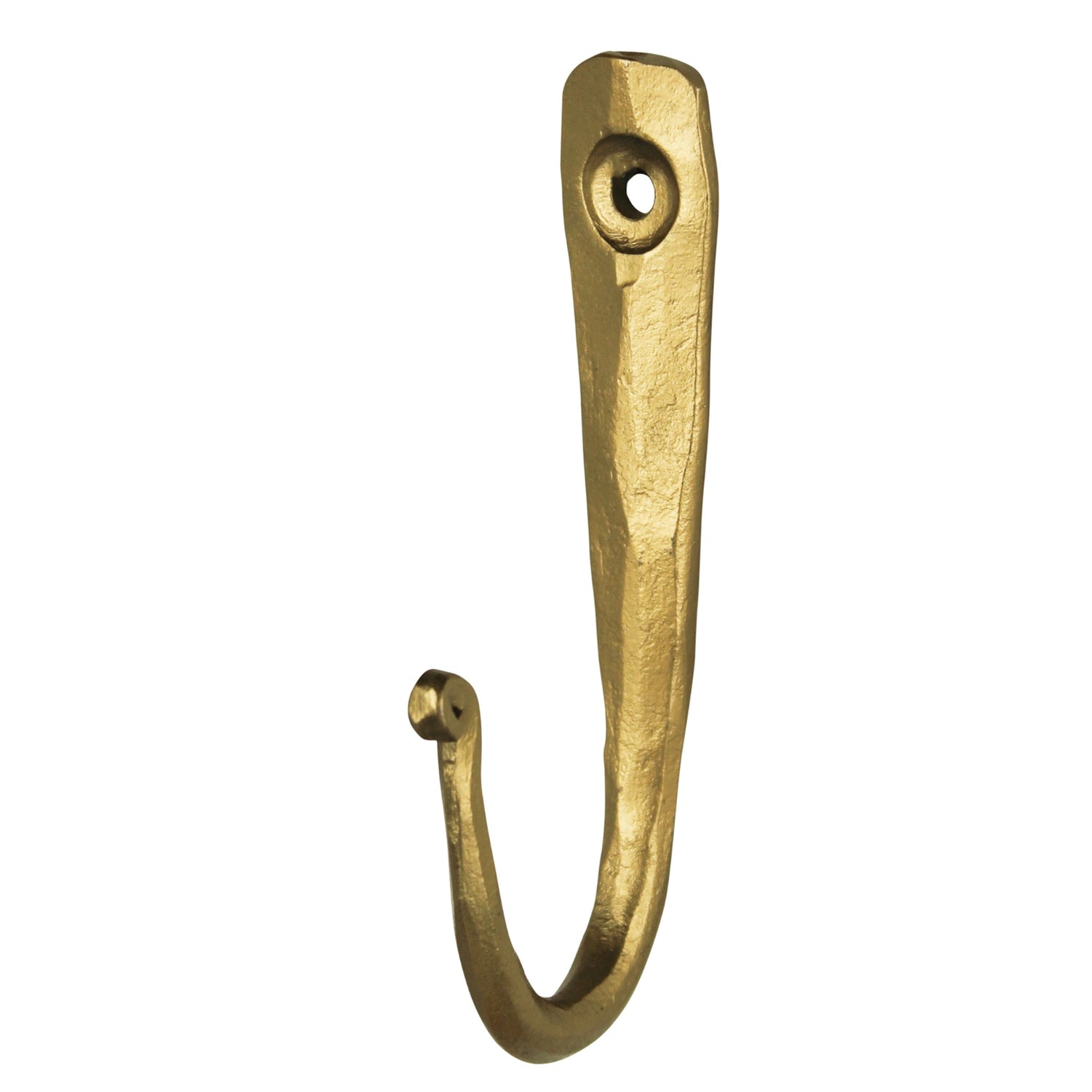 Brass Wall Hook, 5"h