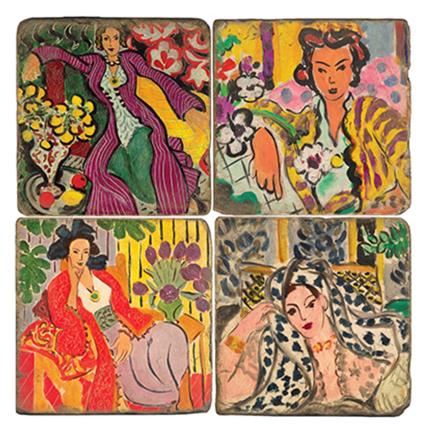 Stone Tile Coaster: Women of Matisse