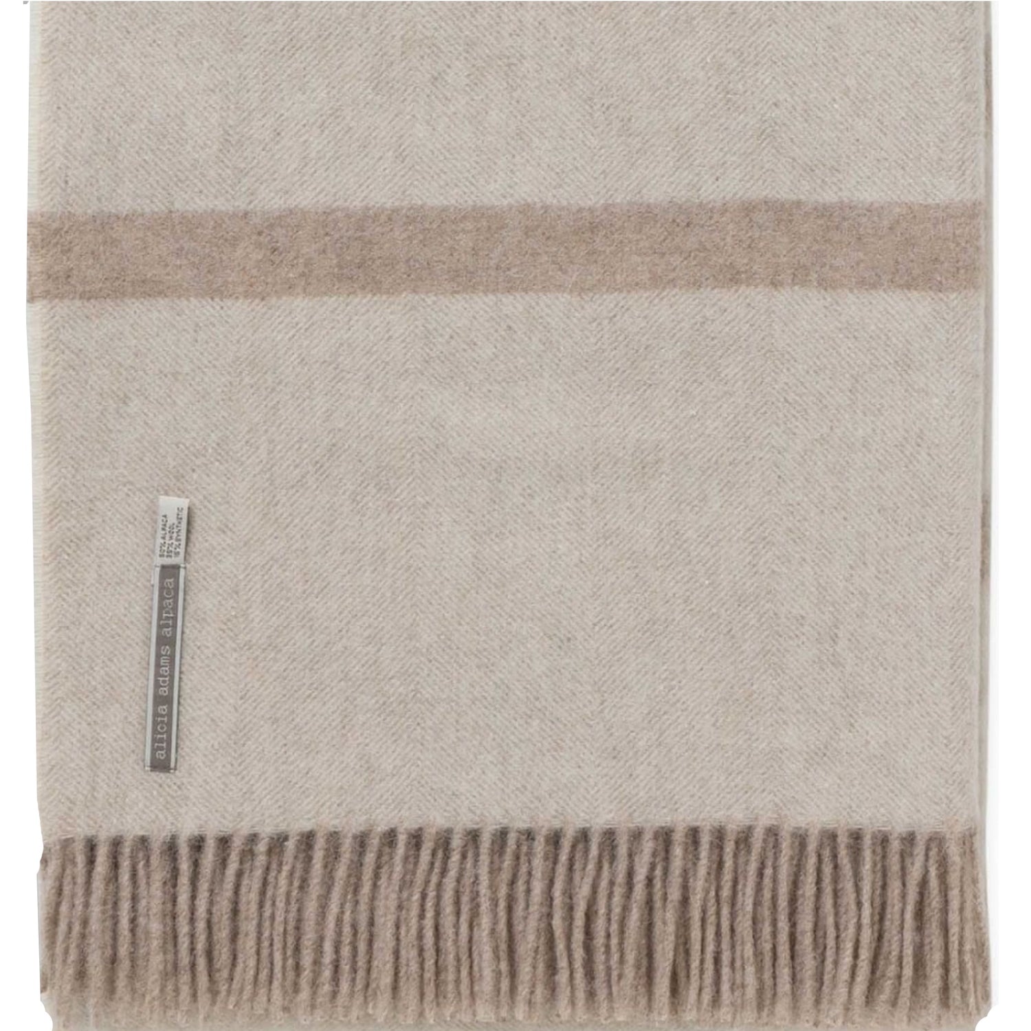 Alicia Adams Meadow Reversible Throw, Alpaca Blend