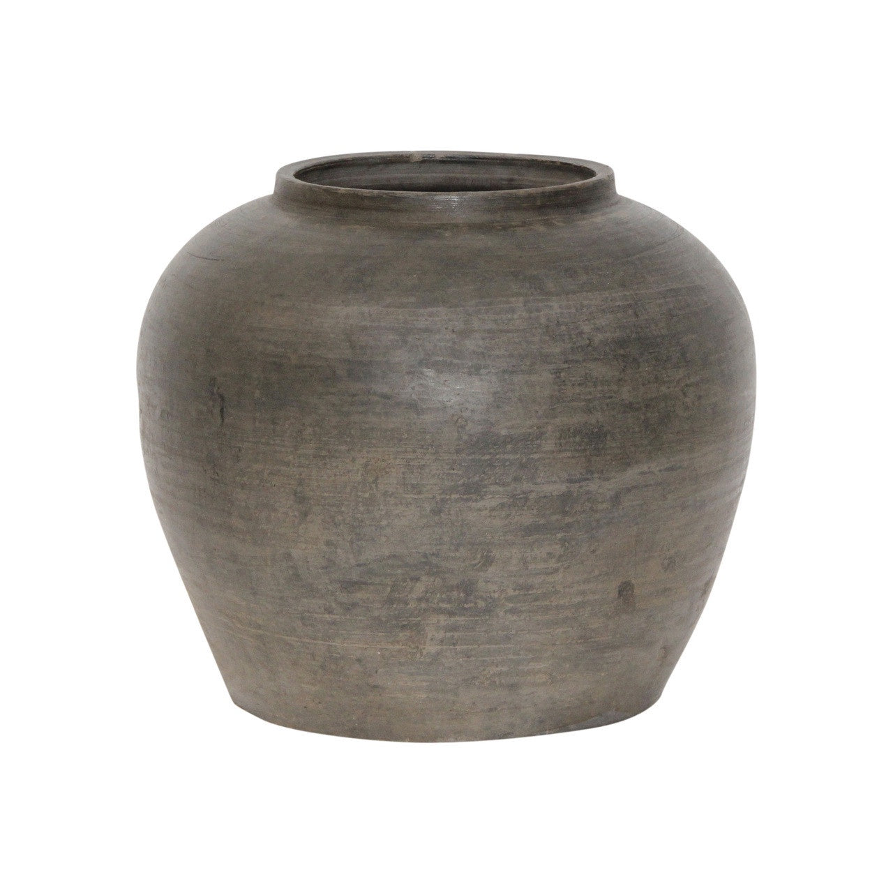 Vintage Charcoal-Gray Jar
