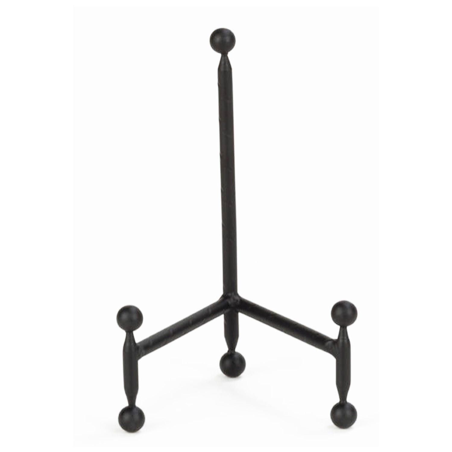 Black Metal Easel with Ball Feet, 7.5"h