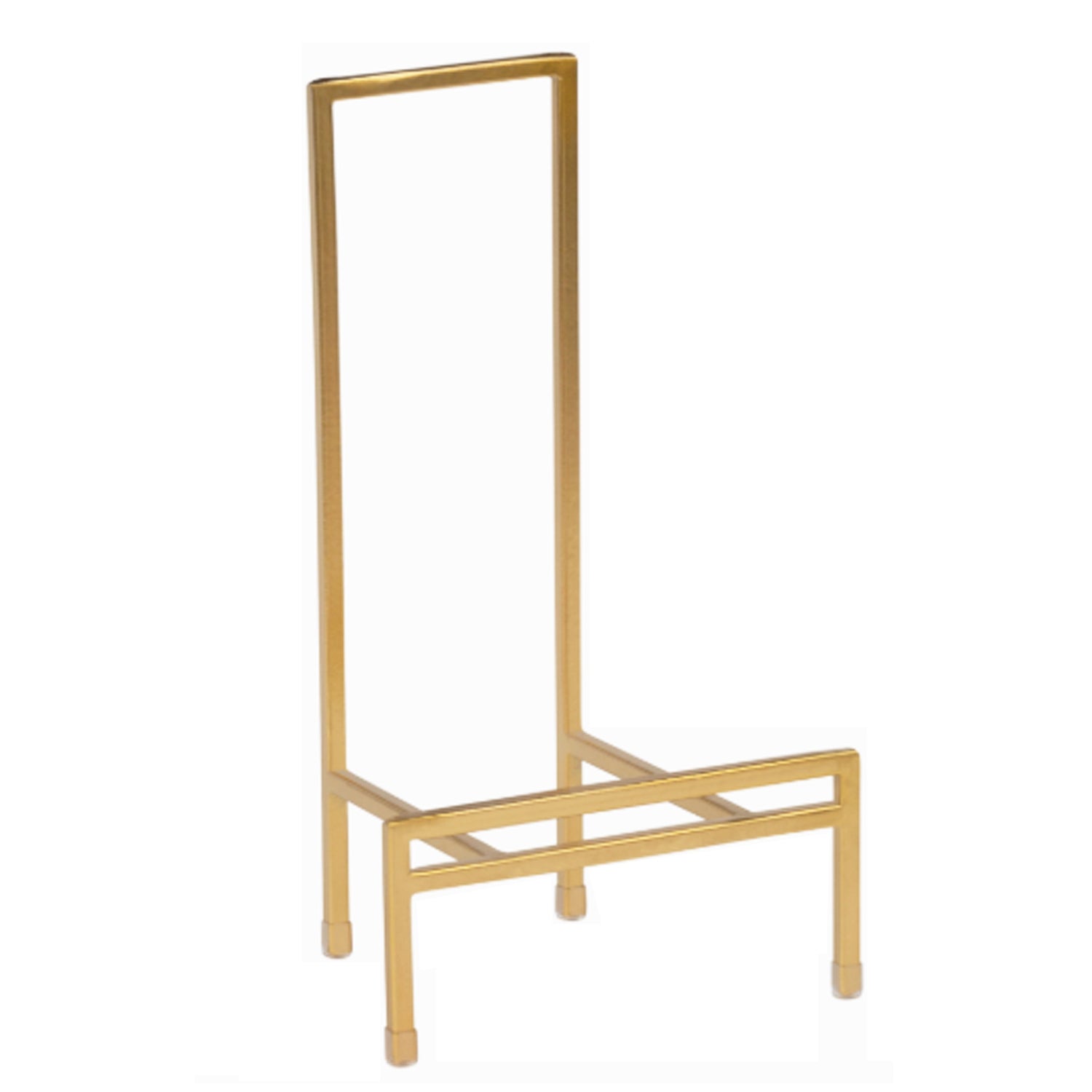 Gold Metal Bowl/Platter Holder / Easel, 12.5"h