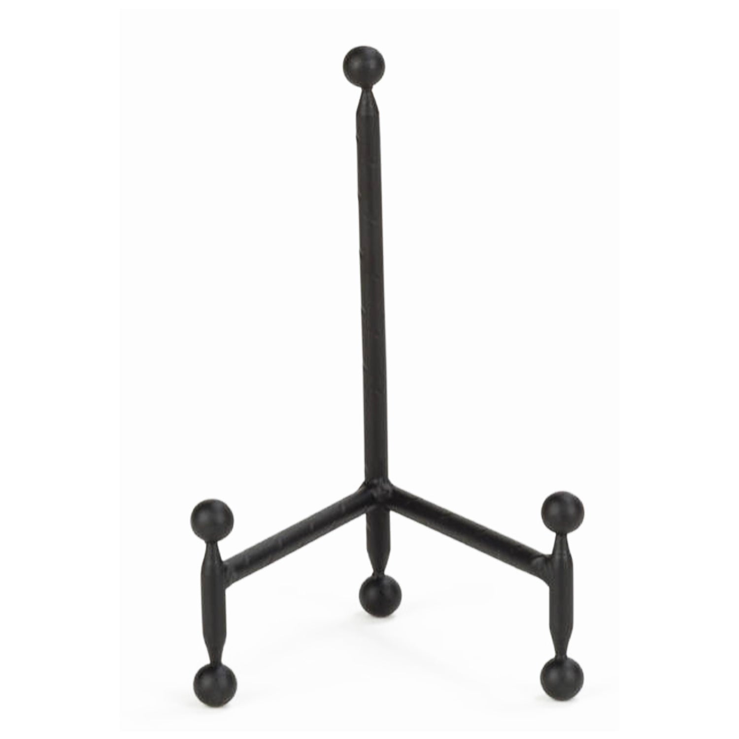 Black Metal Easel with Ball Feet, 10"h