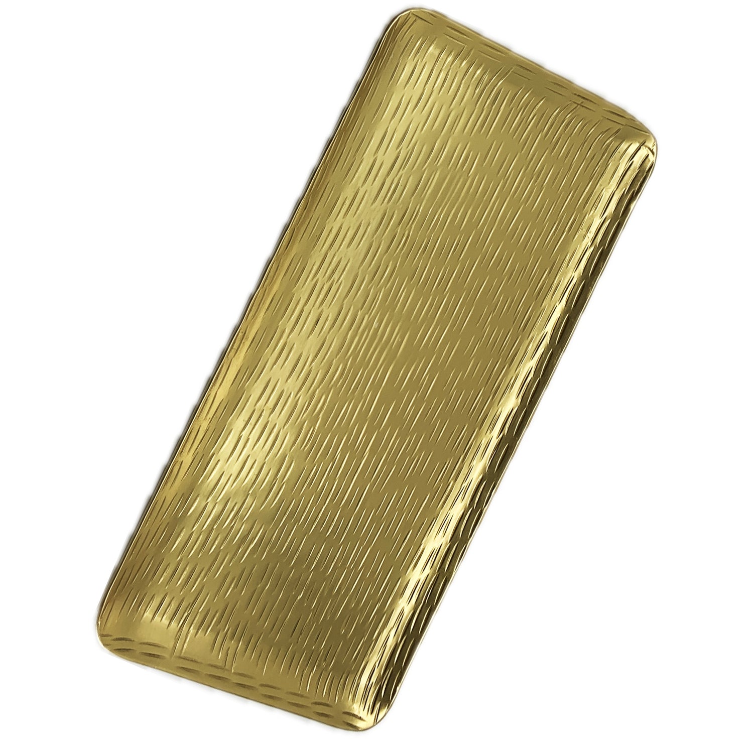 Rectangular Hammered Gold Tray, Food Safe, 11.5" x 5.5"