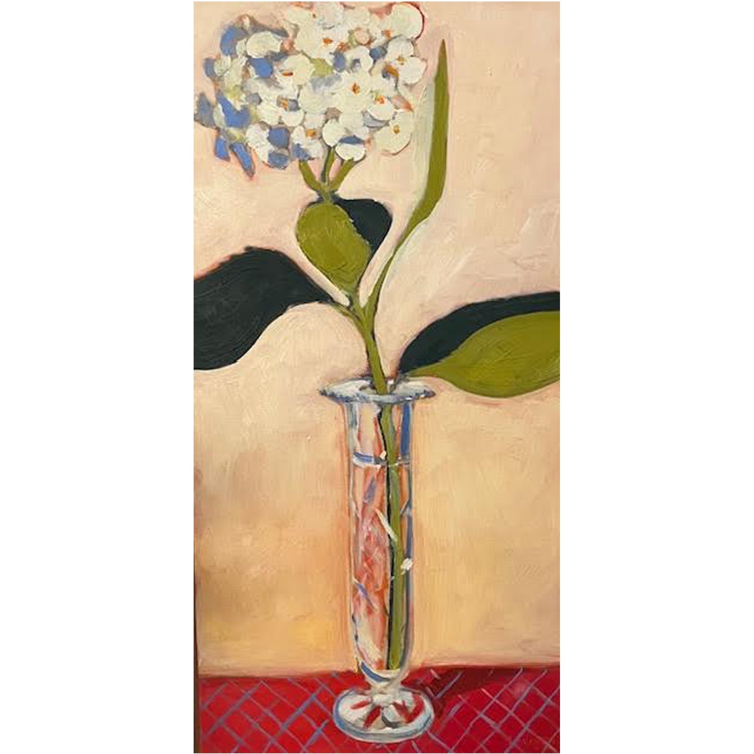 Hydrangea, 2023, Jill Michell, oil on wood panel