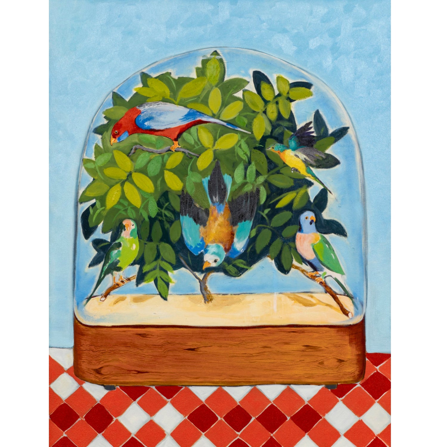 Aviary, 2024, Jill Michell, oil on canvas