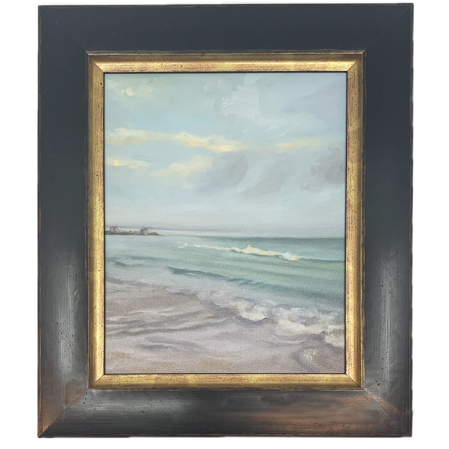 Lido Key, Florida, Mary Klein, Oil on Panel, Framed