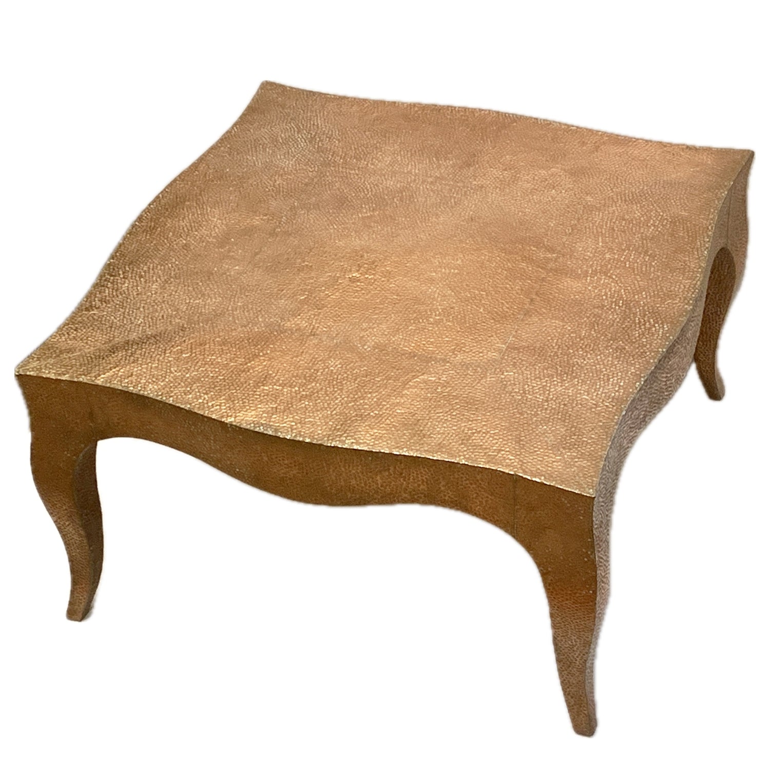 Stephanie Odegard Copper Table, 17.75"sq x 10"h