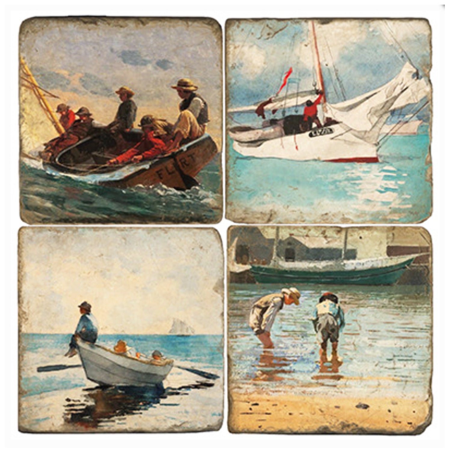 Stone Tile Coaster: Winslow Homer