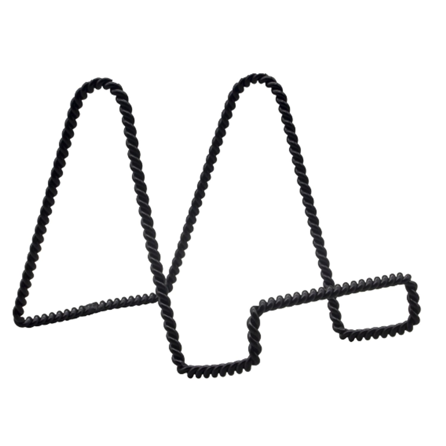 Black Braided Wire Easel, 4"h