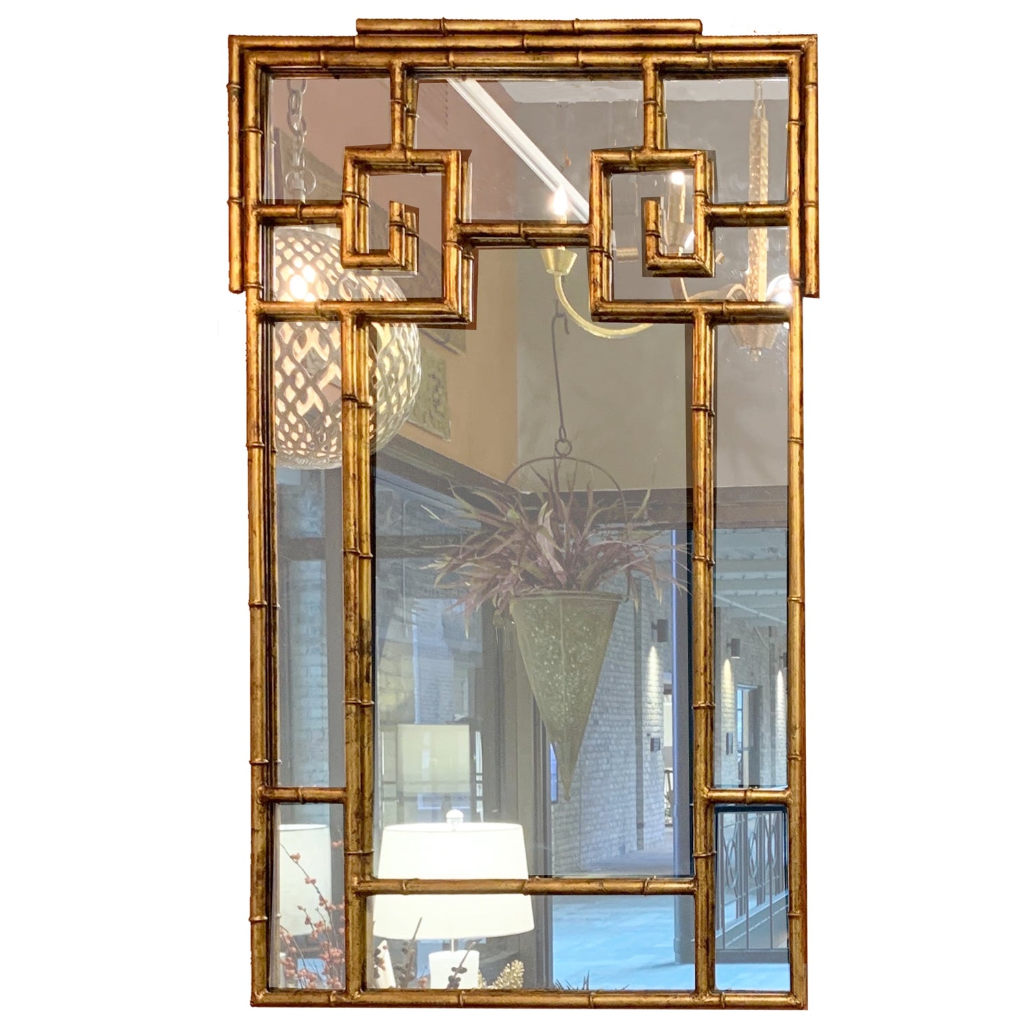 Faux Bamboo Gilt LaBarge Mirror