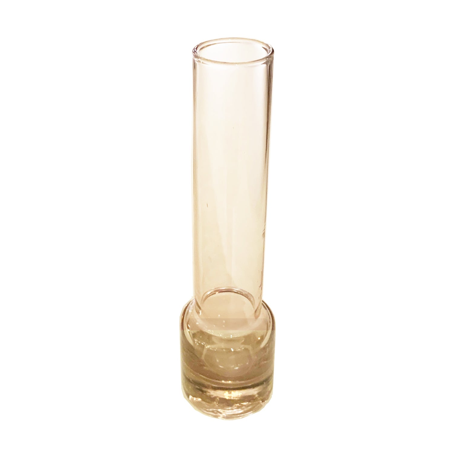 Brown Colored Glass Bud Vase