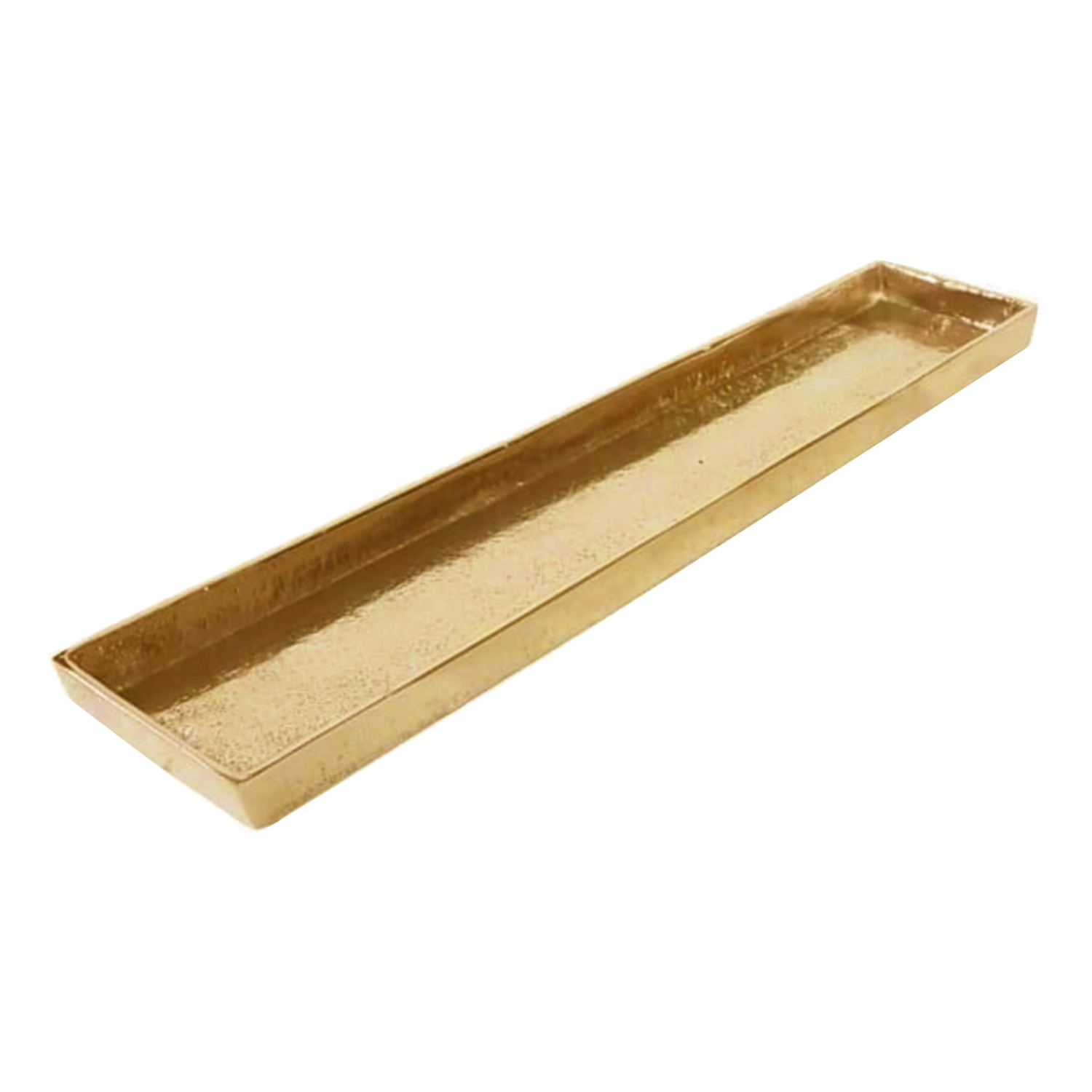 Rectangular Antiqued Brass Tray, 15.75"