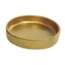 Brass-Finished Round Plate