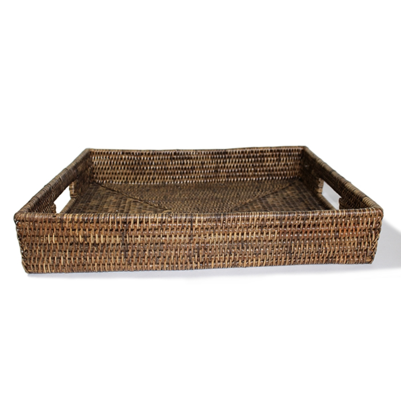 Rectangular Rattan Tray, Myanmar, 15" x 12"
