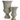 Galvanized Scalloped Urn, 25"