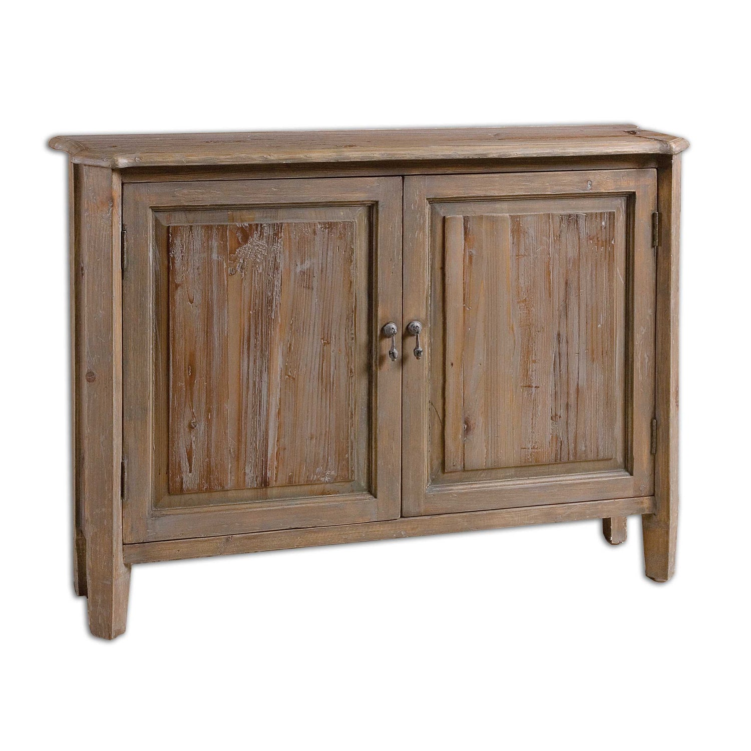 Reclaimed Fir Console Cabinet with Adjustable Shelf