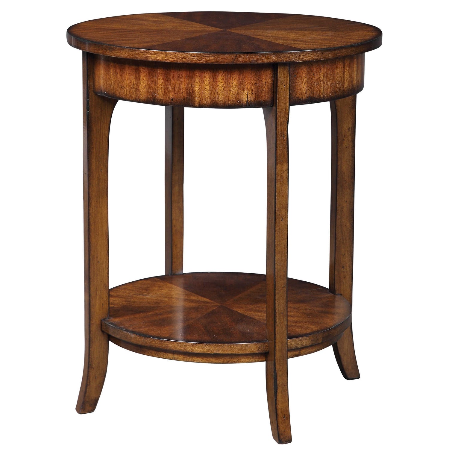 Two-Tiered Side Table, 22"dia x 27"h