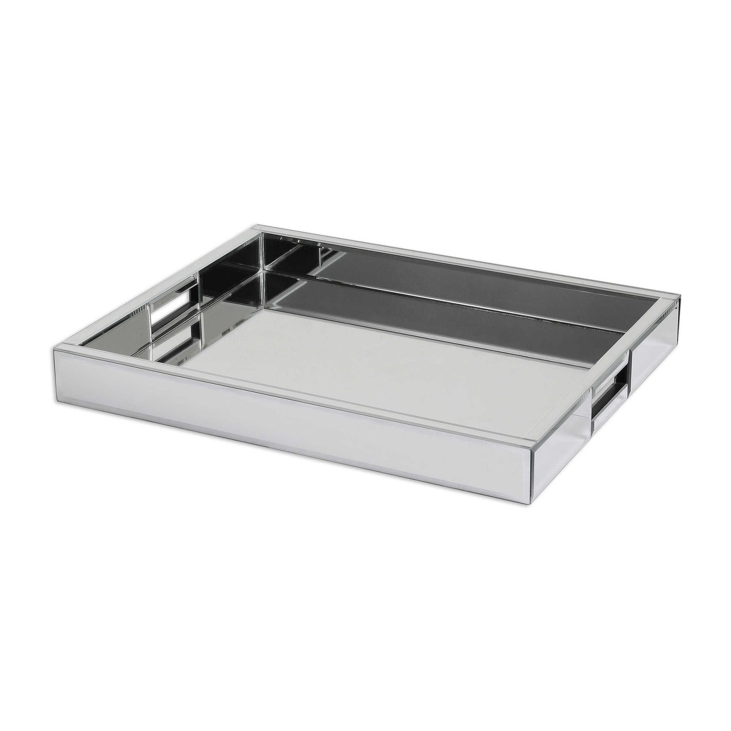 Rectangular Mirrored Tray,  18"w x 14"d
