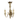 Rustic 3-Candle Wood Chandelier, 60W