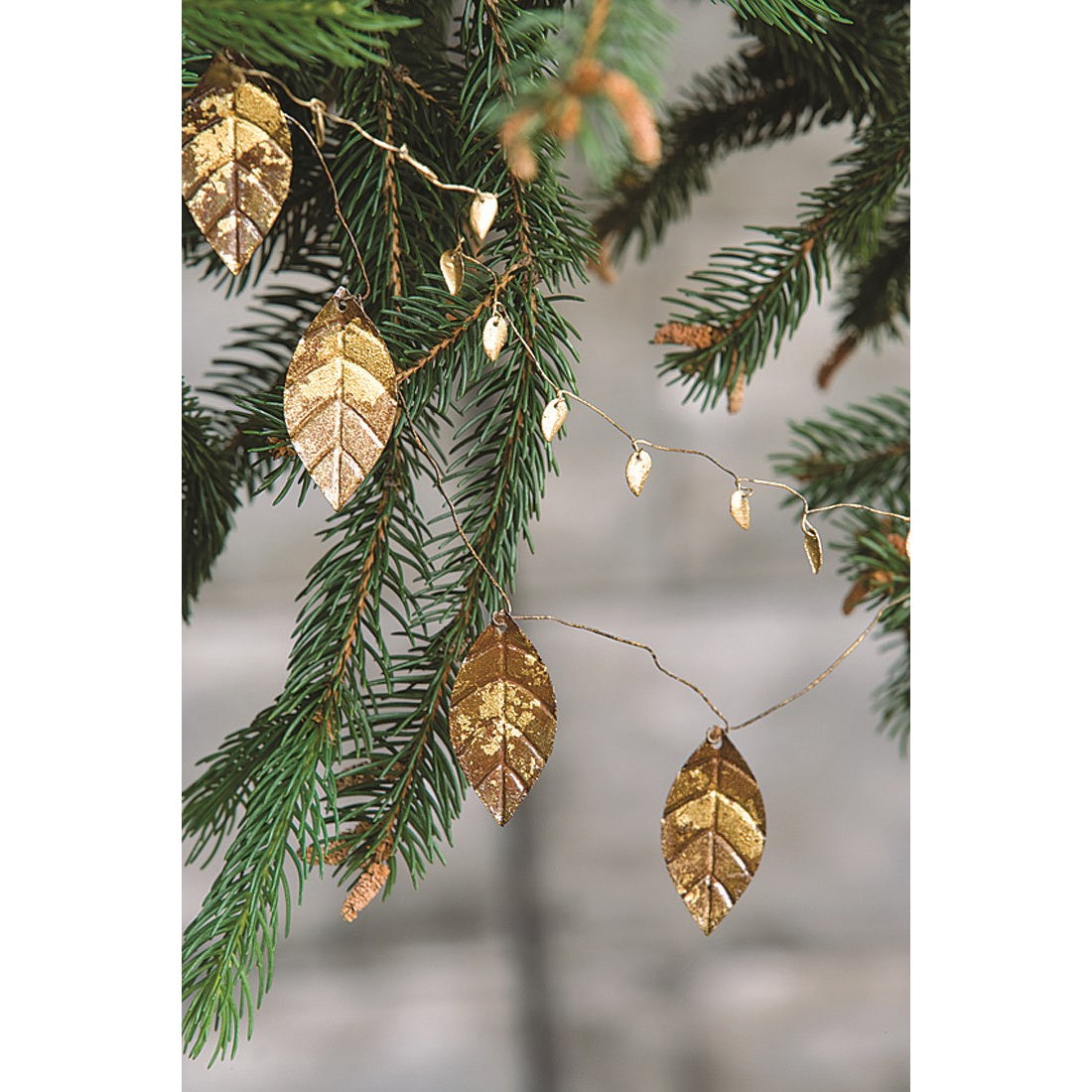 Gold Leaf Garland/Wreath, Petite