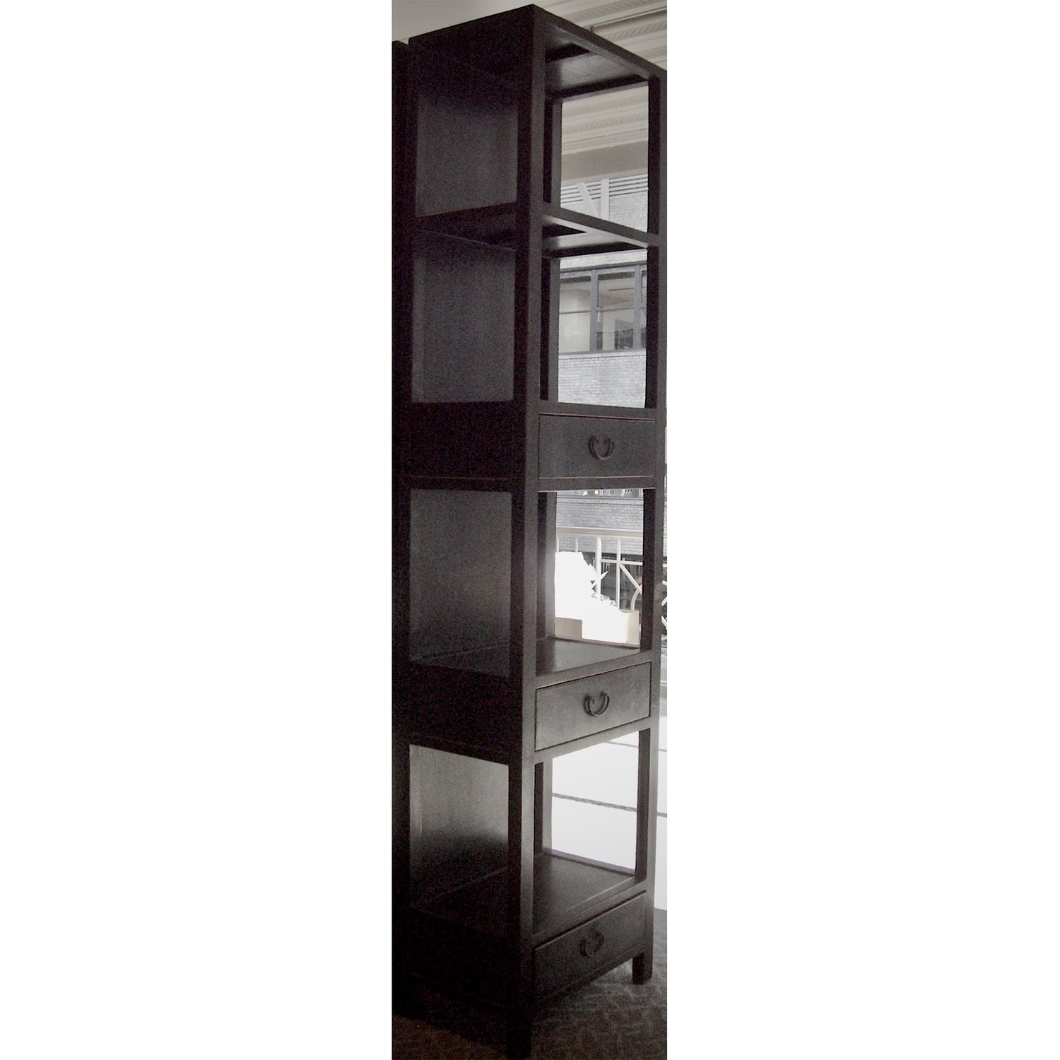 Black Etagere with 3 Drawers