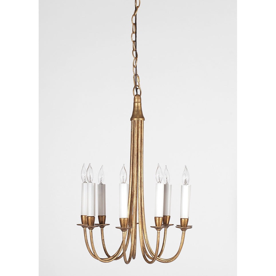 Brass 9-Candle Chandelier