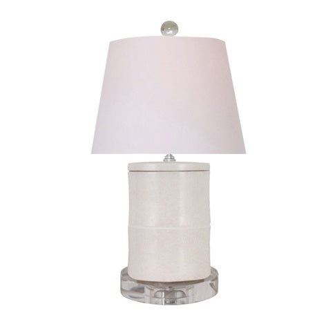 Small White Jade Lamp, 16"h (60W high/low)