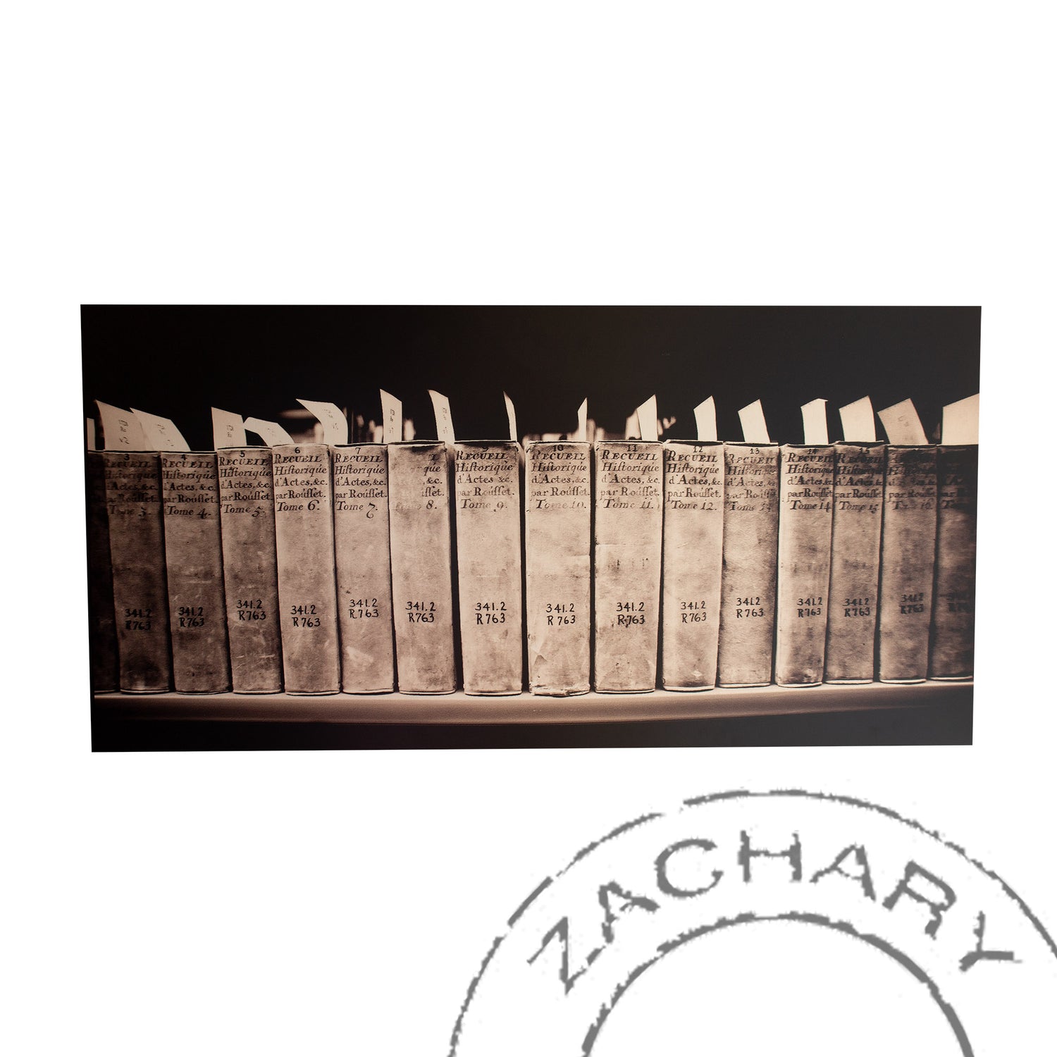 Book Stacks, James Ford Bell Library, Natasha D'Schommer, Photograph on Aluminum