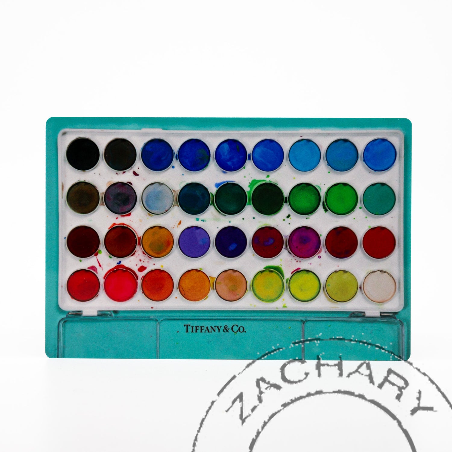 Tiffany Box with Artist's Watercolors, Natasha D'Schommer, Photograph on Aluminum