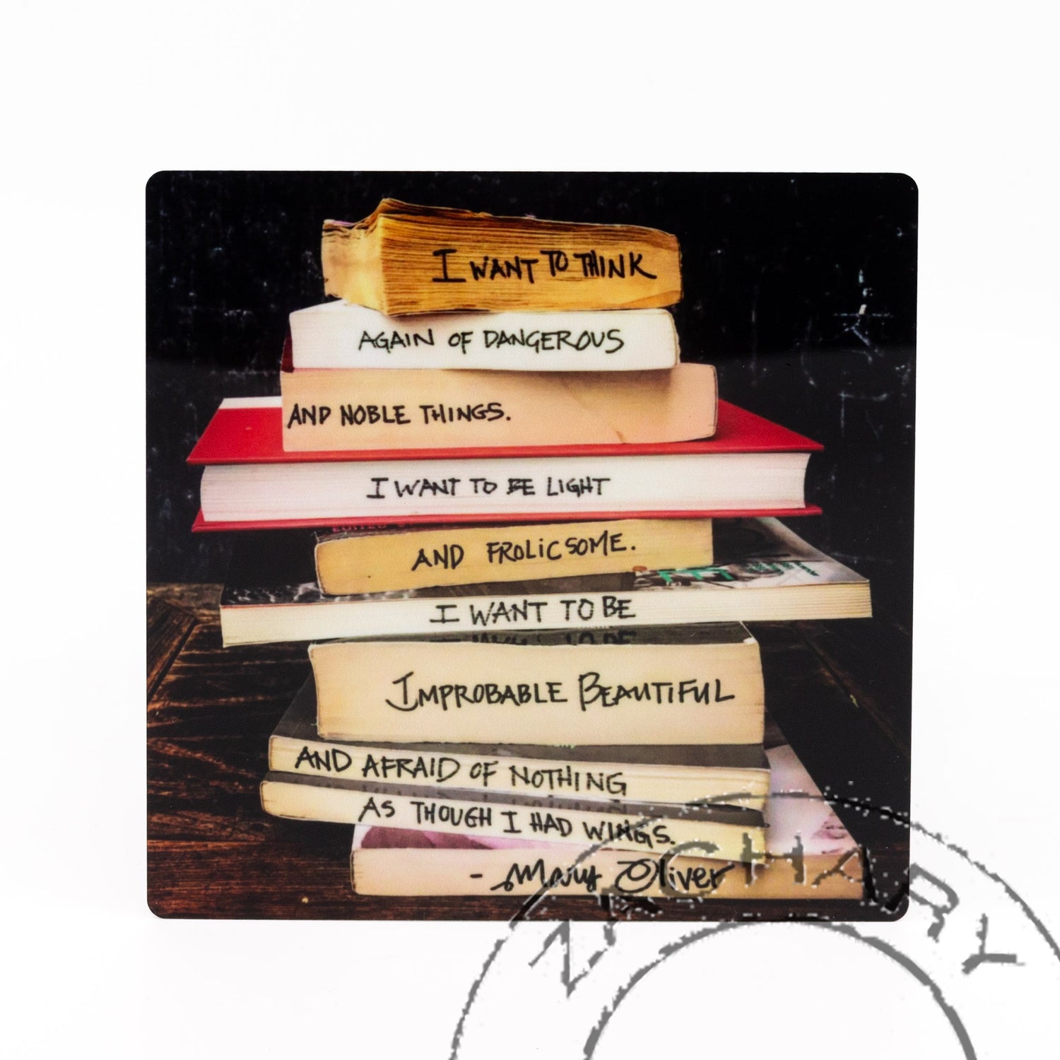 Mary Oliver, From Her Poem, Starlings in Winter, Natasha D'Schommer, Photograph on Aluminum