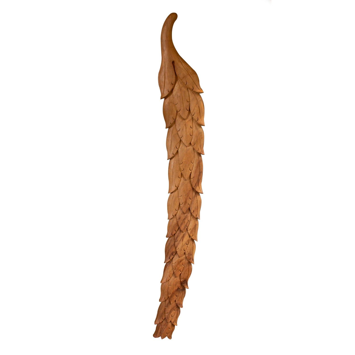 Carved Wood Laurel Plaque