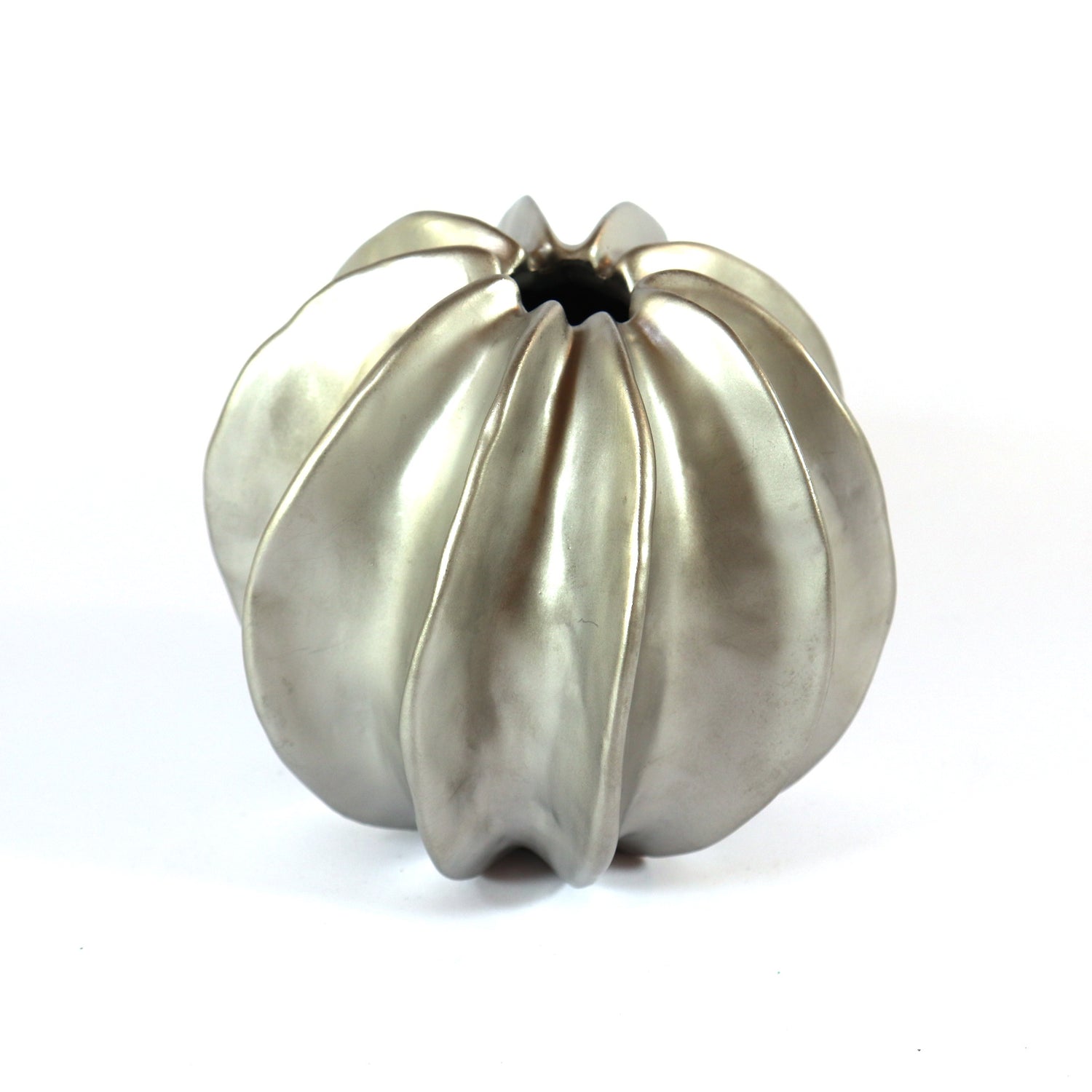 Sea Star Vase, Matte Silver