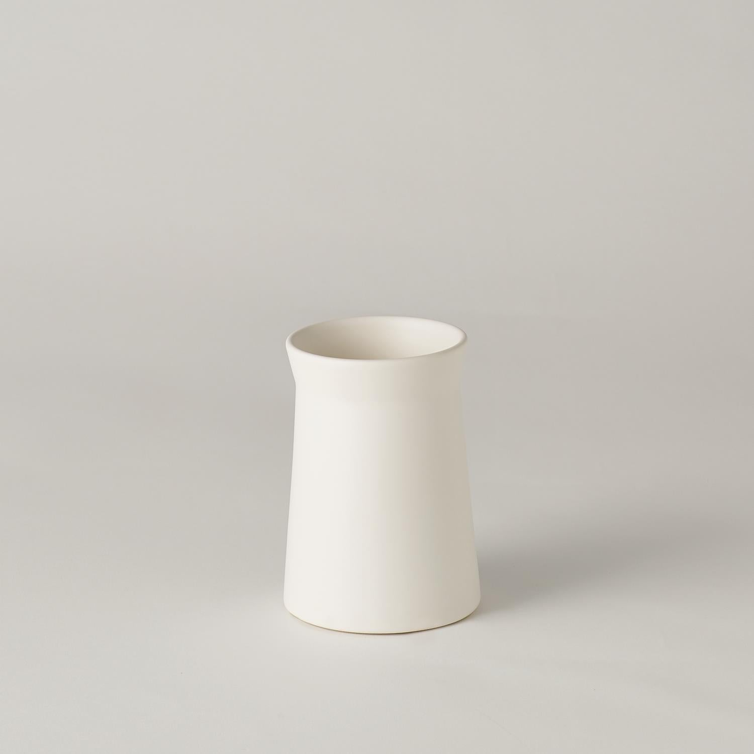 Barbara Barry Matte White Vase, 5.5"