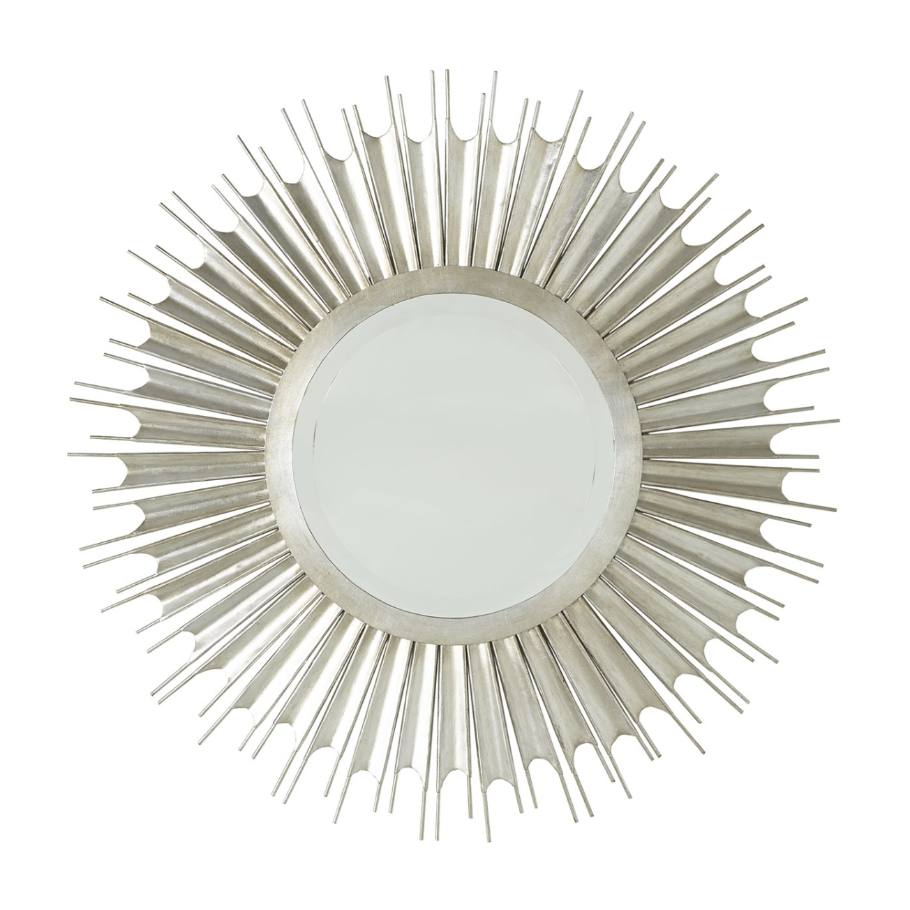 Silver Sunburst Circle Mirror
