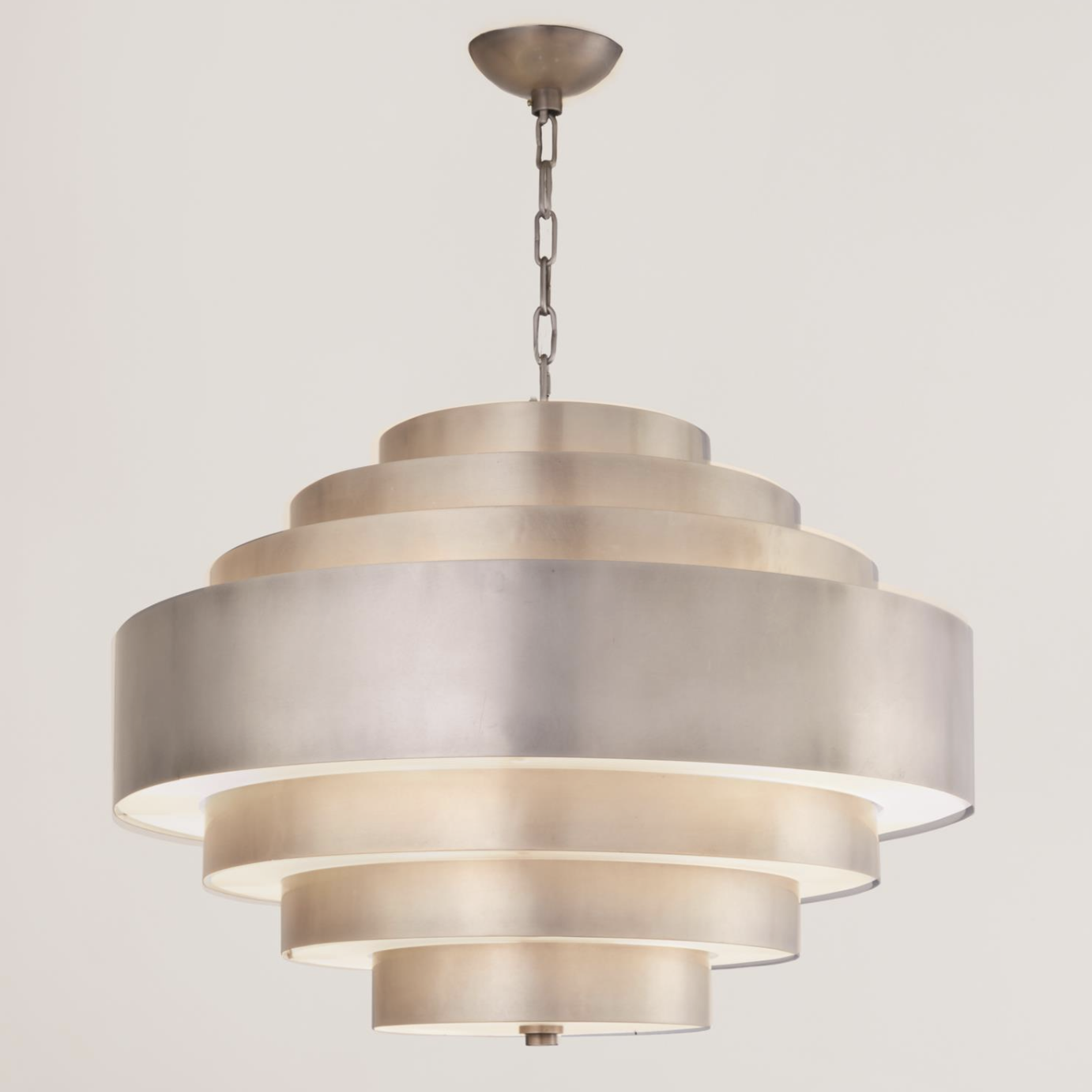 Antiqued Nickel Tiered Pendant