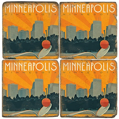 Stone Tile Coaster: Minneapolis