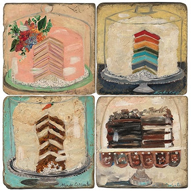 Stone Tile Coaster: Cakes
