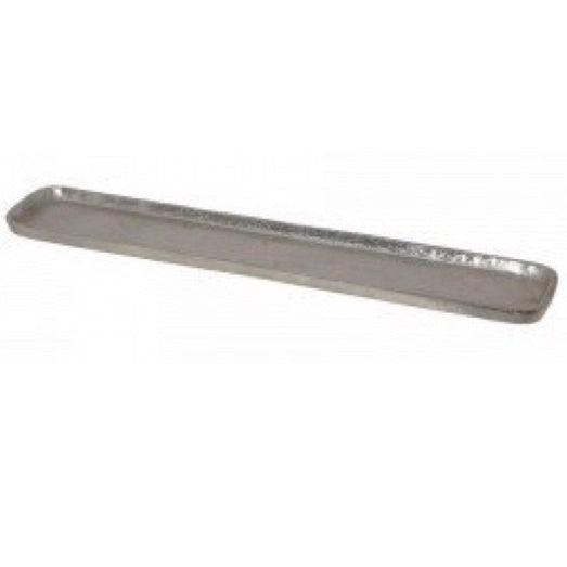 Rectangular Hammered Nickel Tray, 24"