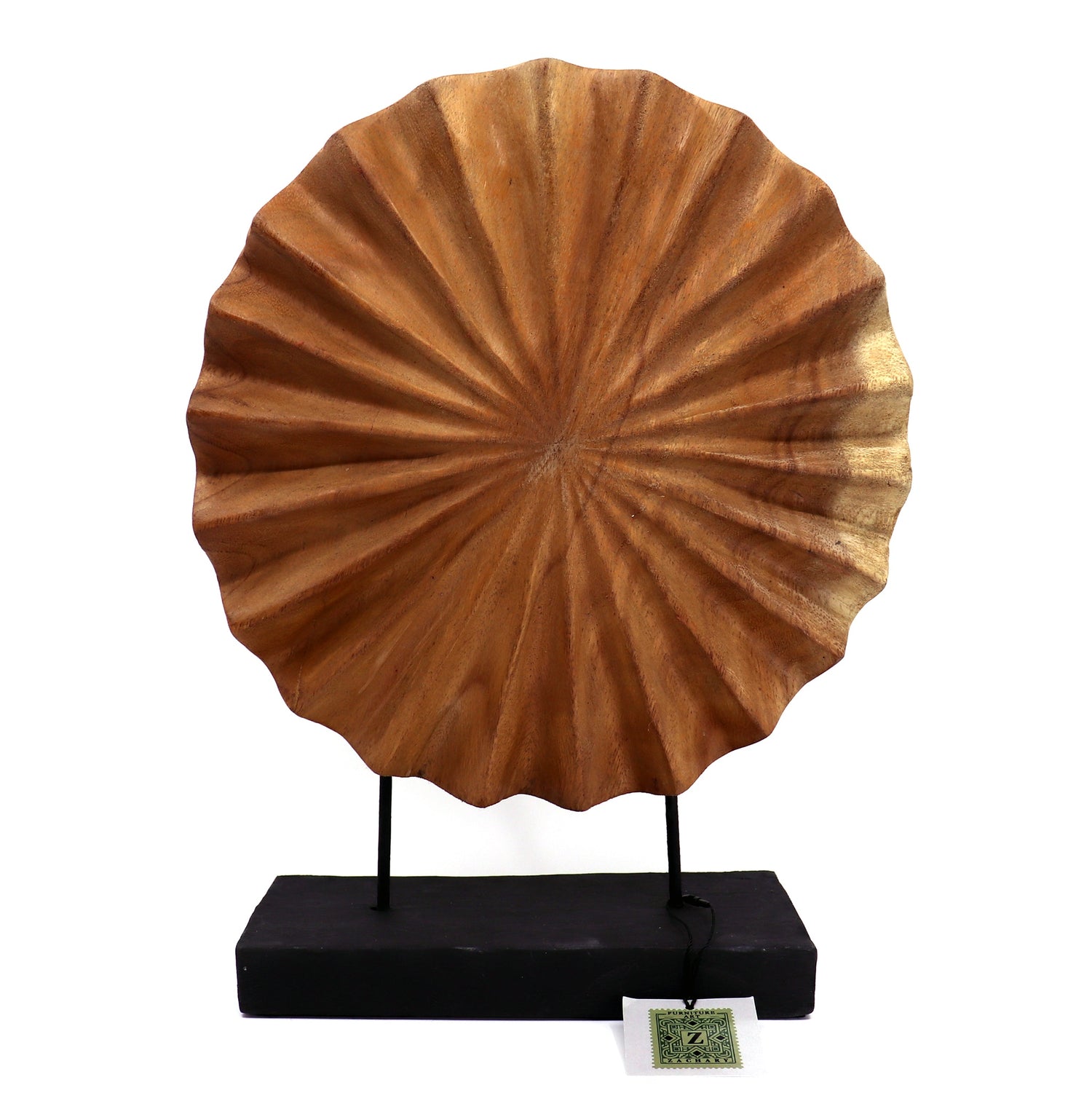 Acacia Tree Sunburst Carving, Thailand