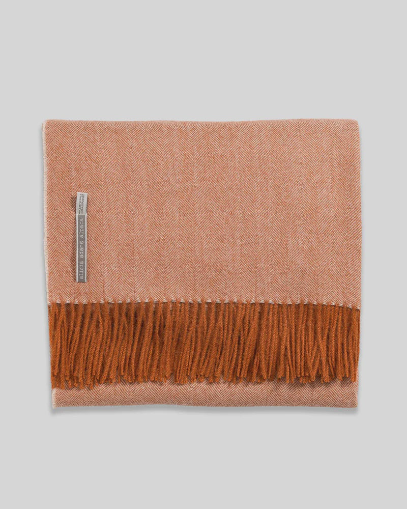 Alicia Adams Baby Alpaca Throw - Tabasco