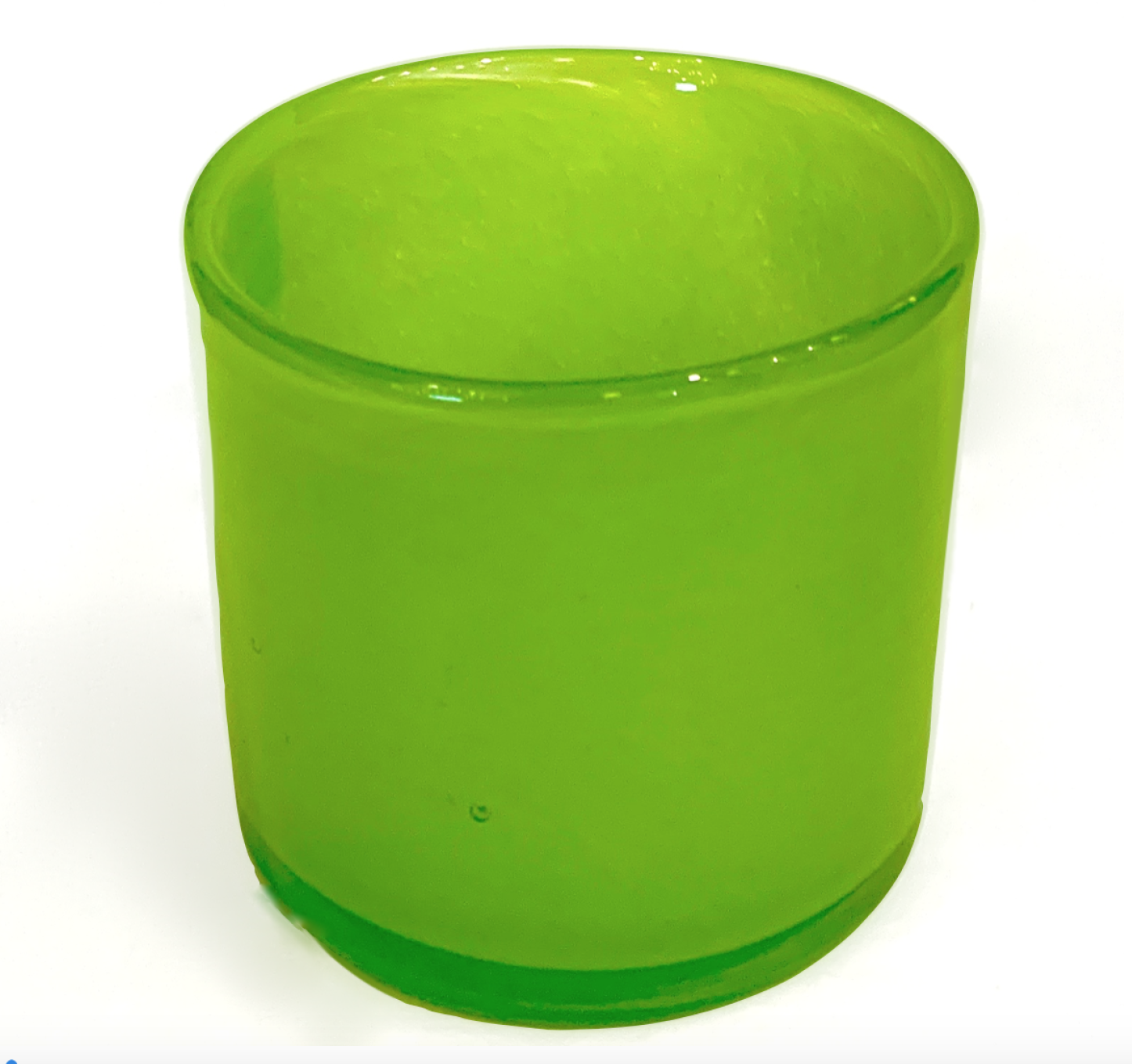 Hand Blown European Green Glass Hurricane