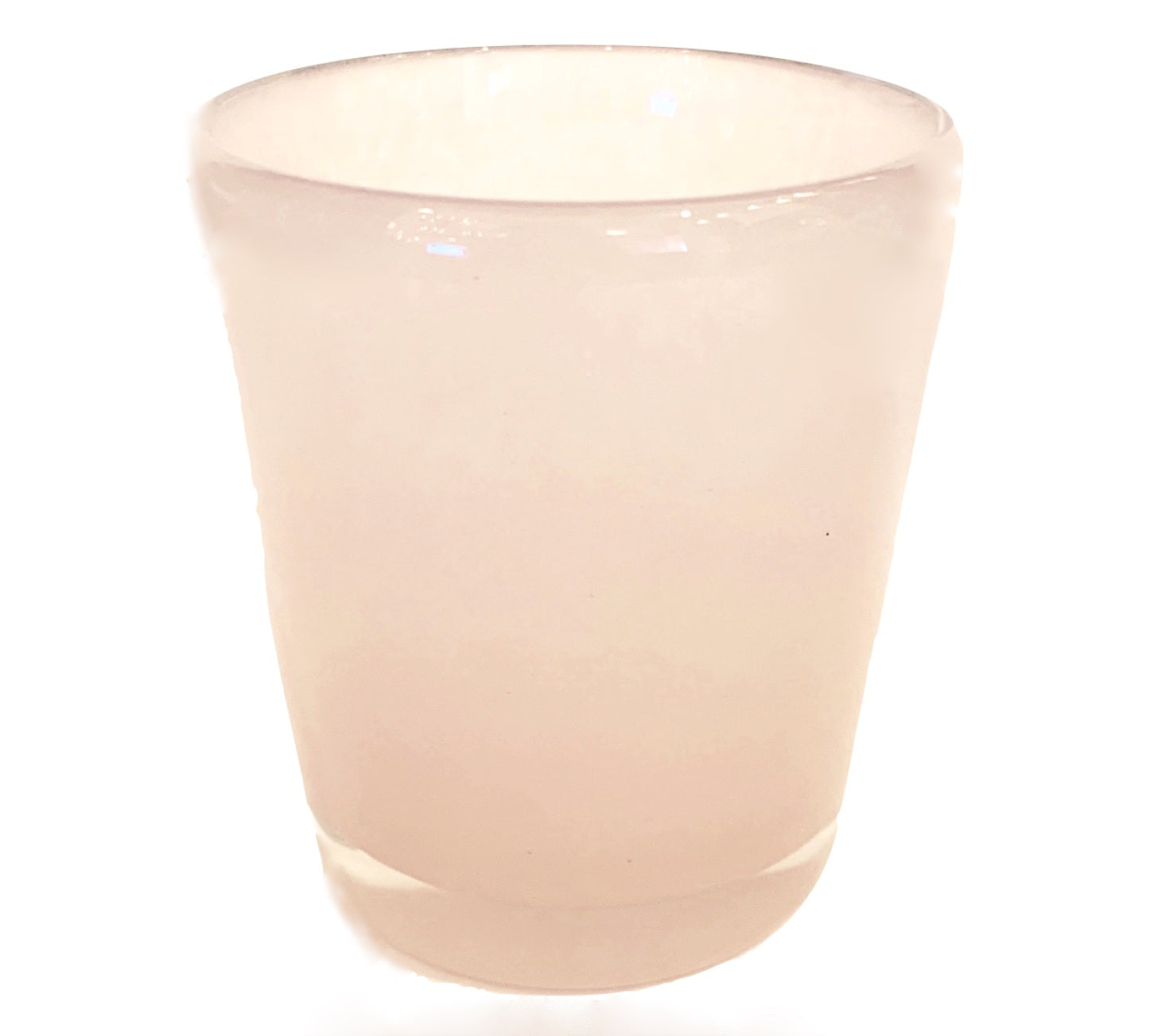 Hand Blown European Vase/Hurricane, Pink