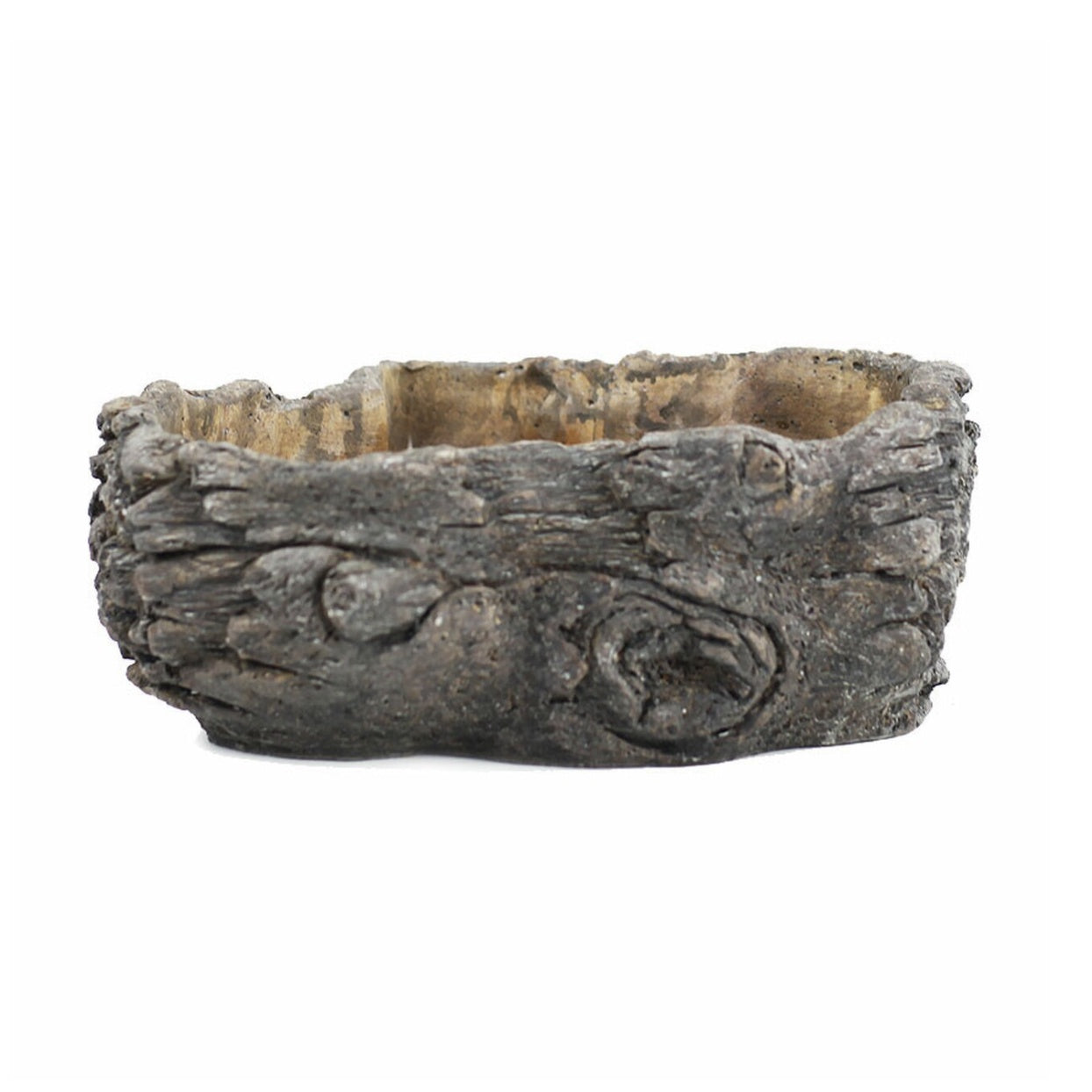 Cement Log Planter