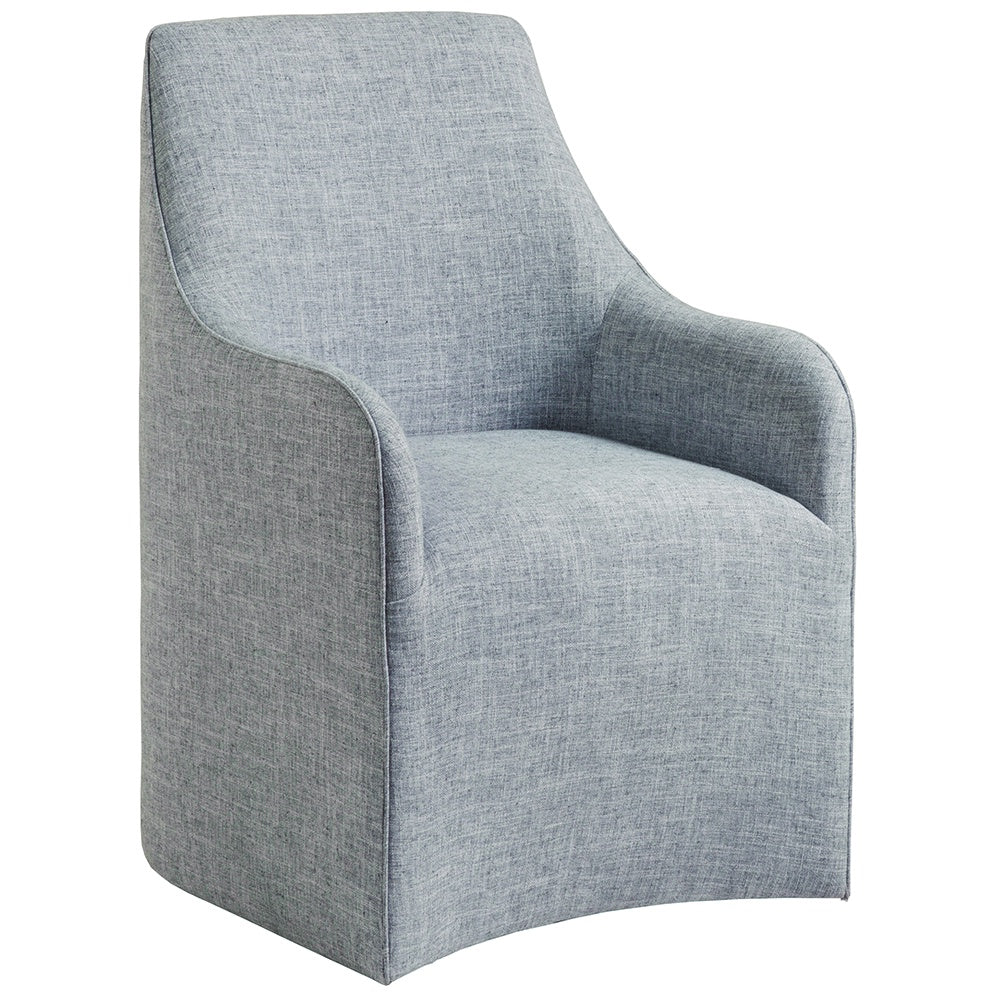 Artistica Riley Arm Chair with Casters, in Gr 3 Fabric 