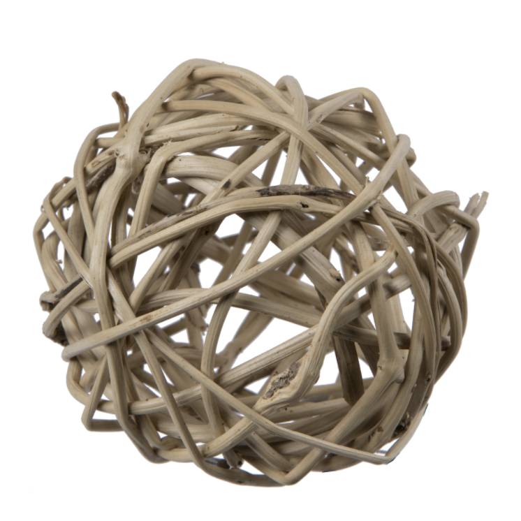 Natural White Lata Ball, 2.5"