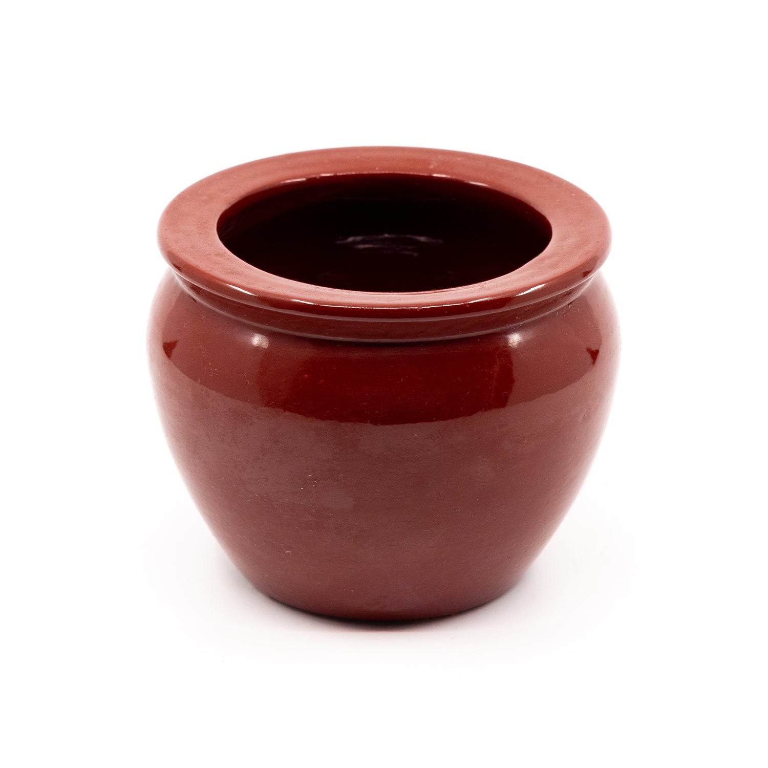 Antique Red Glazed Pottery Planter